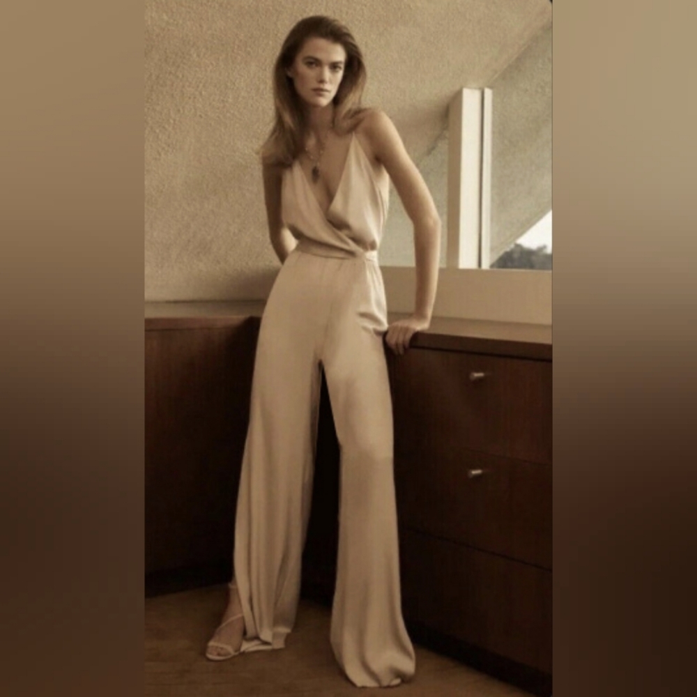 BCBG Strappy Halter Jumpsuit